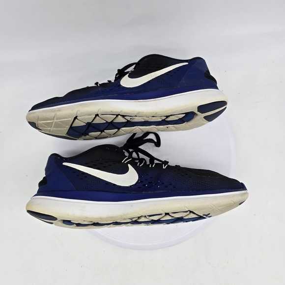 Nike Shoe Men\'s 10 Flex 2017 Sneakers 898457-004 Black Blue main image 8